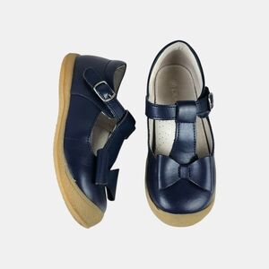 L'Amour Emma Navy Dress Shoes with Bow